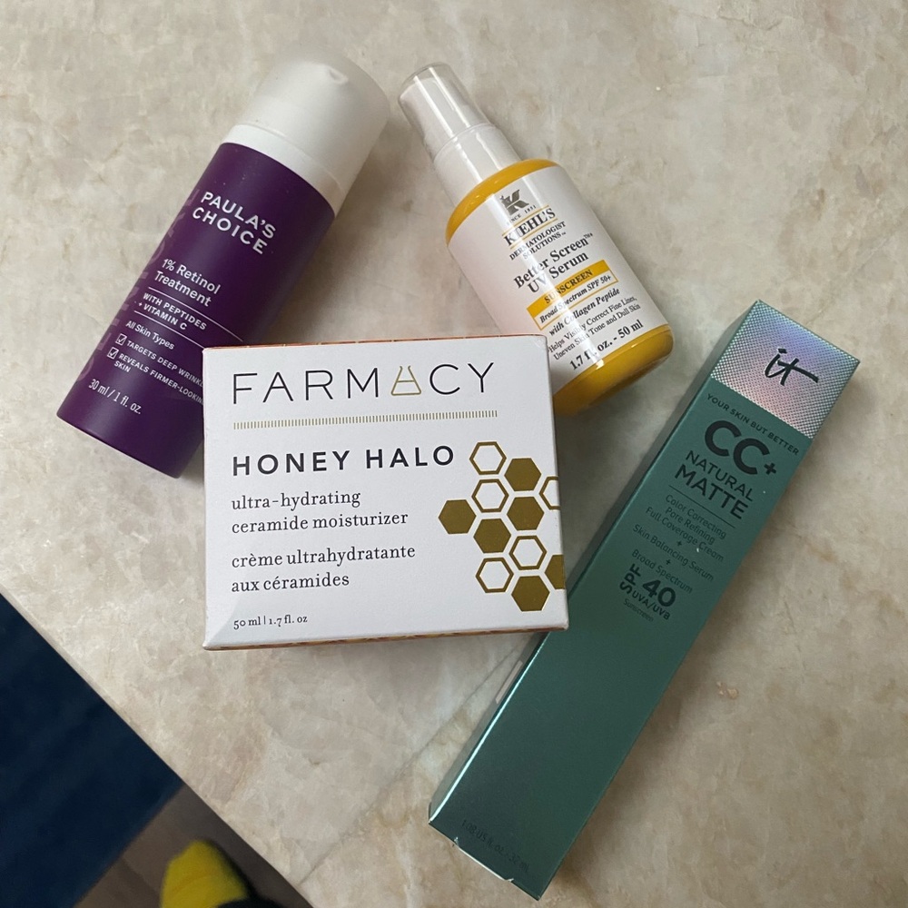 Unopened Skincare Bundle Farmacy Kiehls Paula’s Choice It Cosmetics
